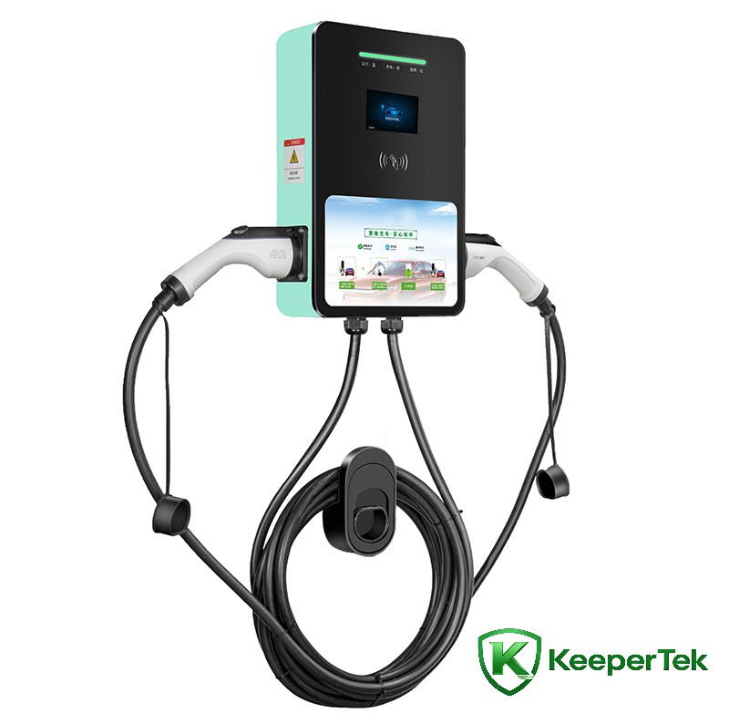 7KW/14KW lattialla seisova yksi- ja kaksipistoolinen AC-latauspaalu KT-HC06